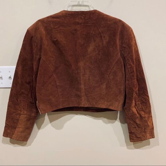 FASHION CREW L Patchwork Suede Jacket - Picture 5 of 8